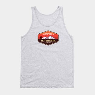 Mt Shasta California - Cascades 14ers Mountain Climbing Badge Tank Top